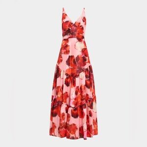 Hutch Pink and Red Floral Arden Dress